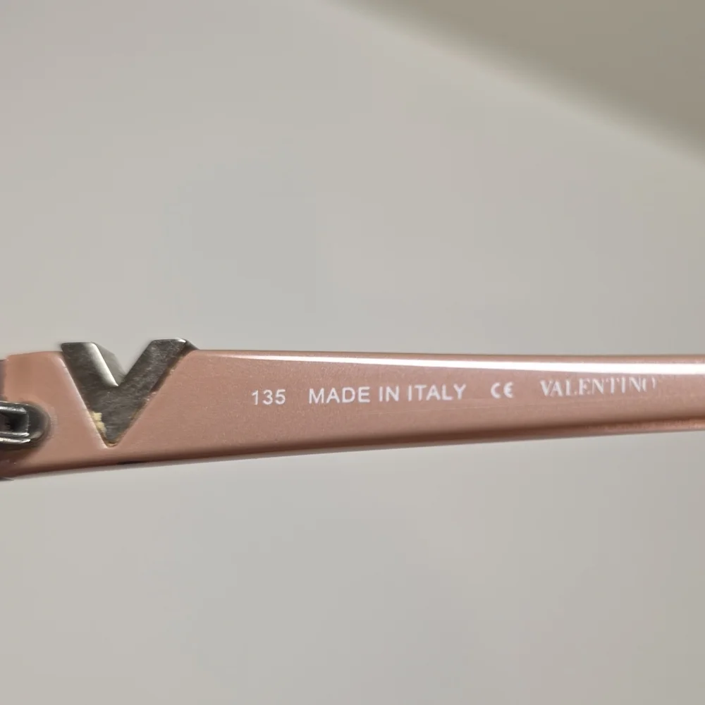 Authentic Valentino V2102R 601 Crystal V Pink Eyeglass Frames 52-16-135 Italy